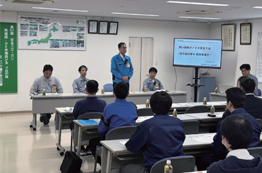 協力会社向けの安全講習会の様子(ダイセキ関西事業所)